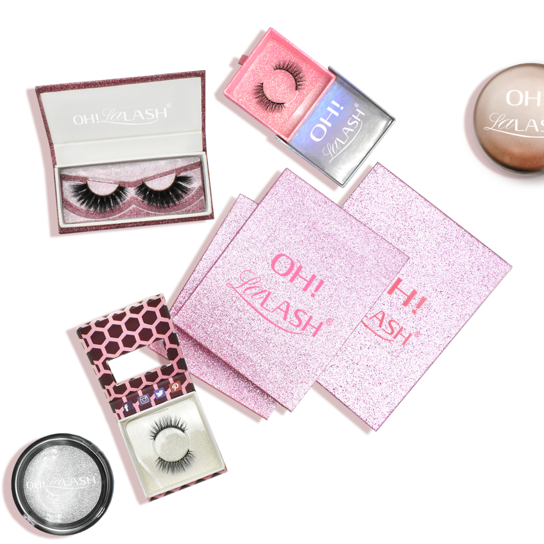 ST-ZC1 -- Natural 15mm 5D mink fur eyelashes