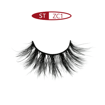 ST-ZC1 -- Natural 15mm 5D mink fur eyelashes