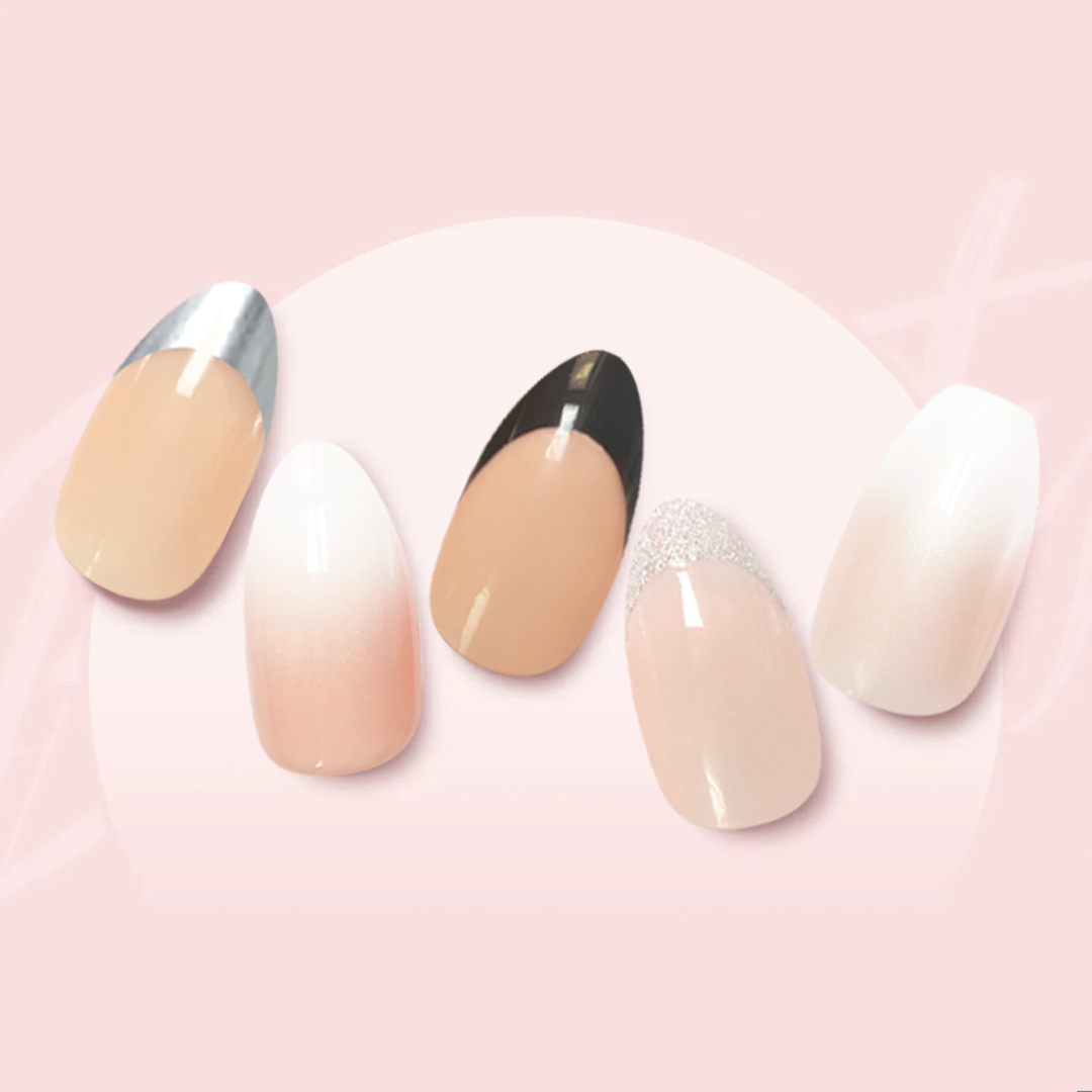 nail tips four color chart