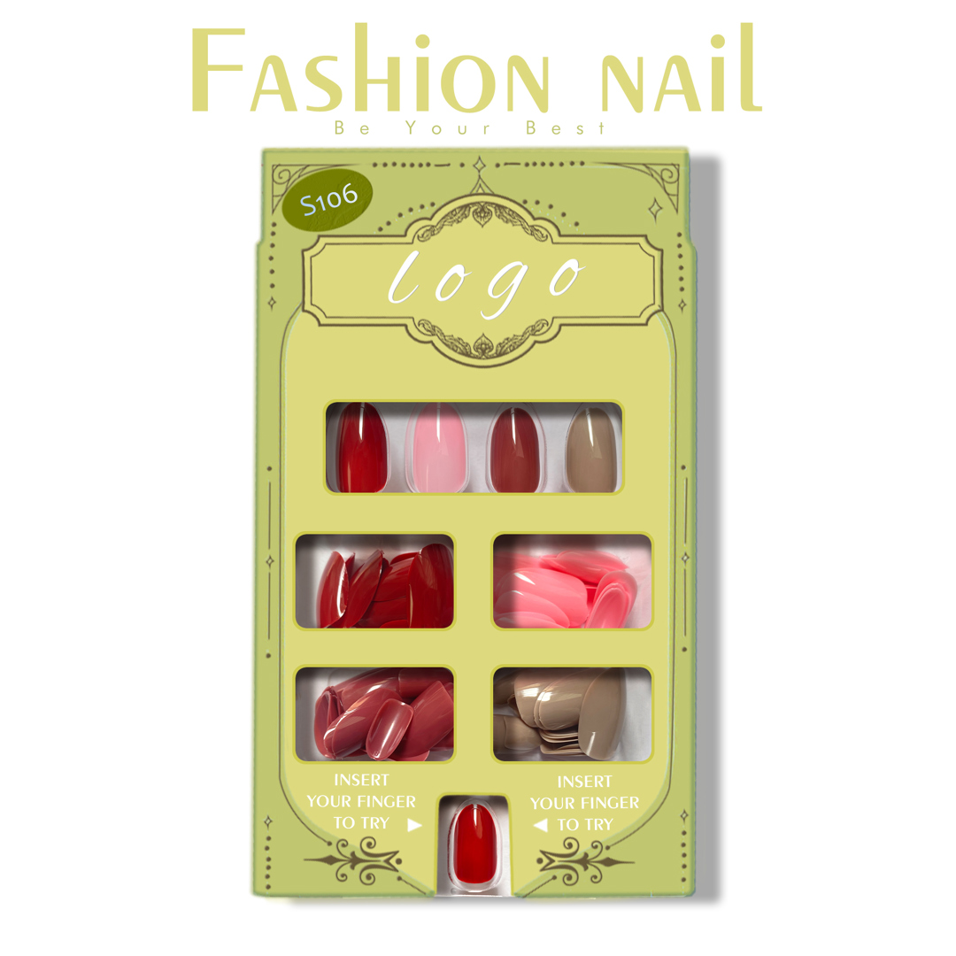 S106 -- 120pcs full cover acrylic false nail tips 