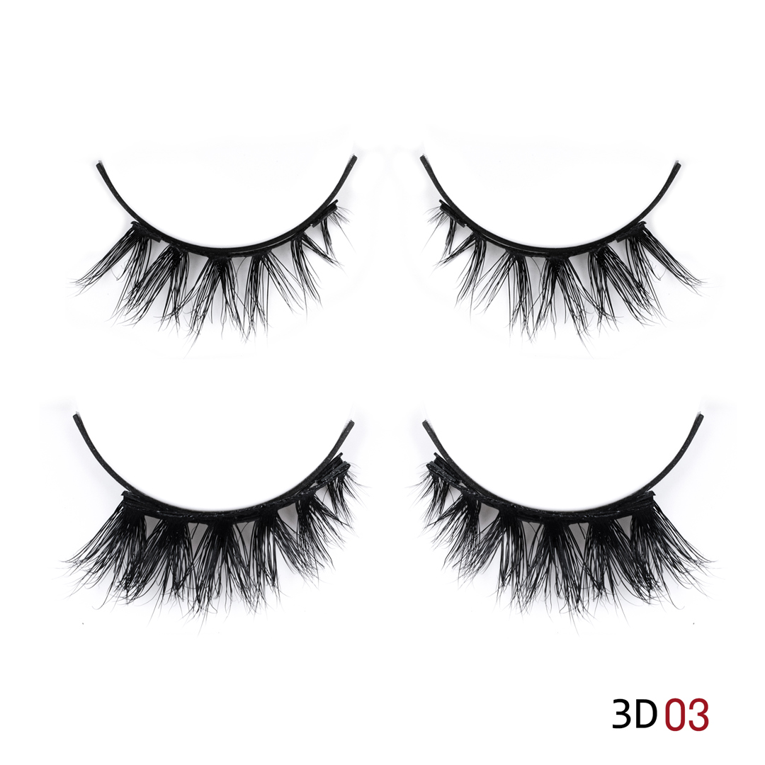 Easy To Wear 3D Magnetic Eyelashes No Glue No Eyeliner Magnetic Lashes With Applicator