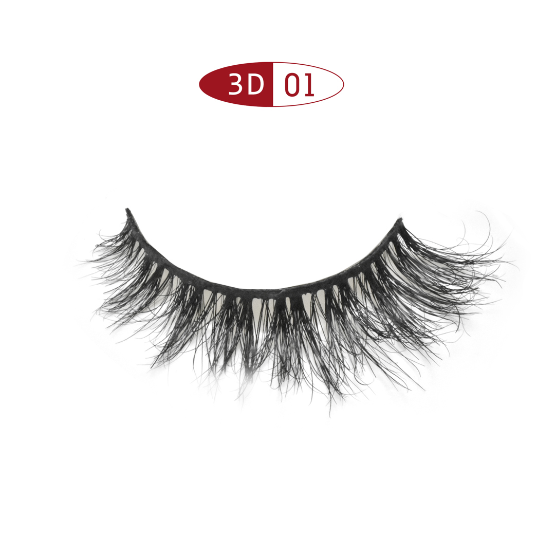 Handmade Short Full Strip Mink lashes 3D01