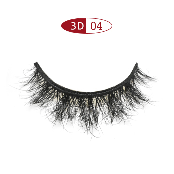 3D04-- Wispy 6mm horse hair corner eyelash 