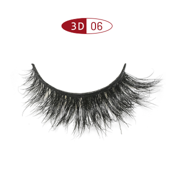 3D06-- Cute 10mm full strip horse hair lashe