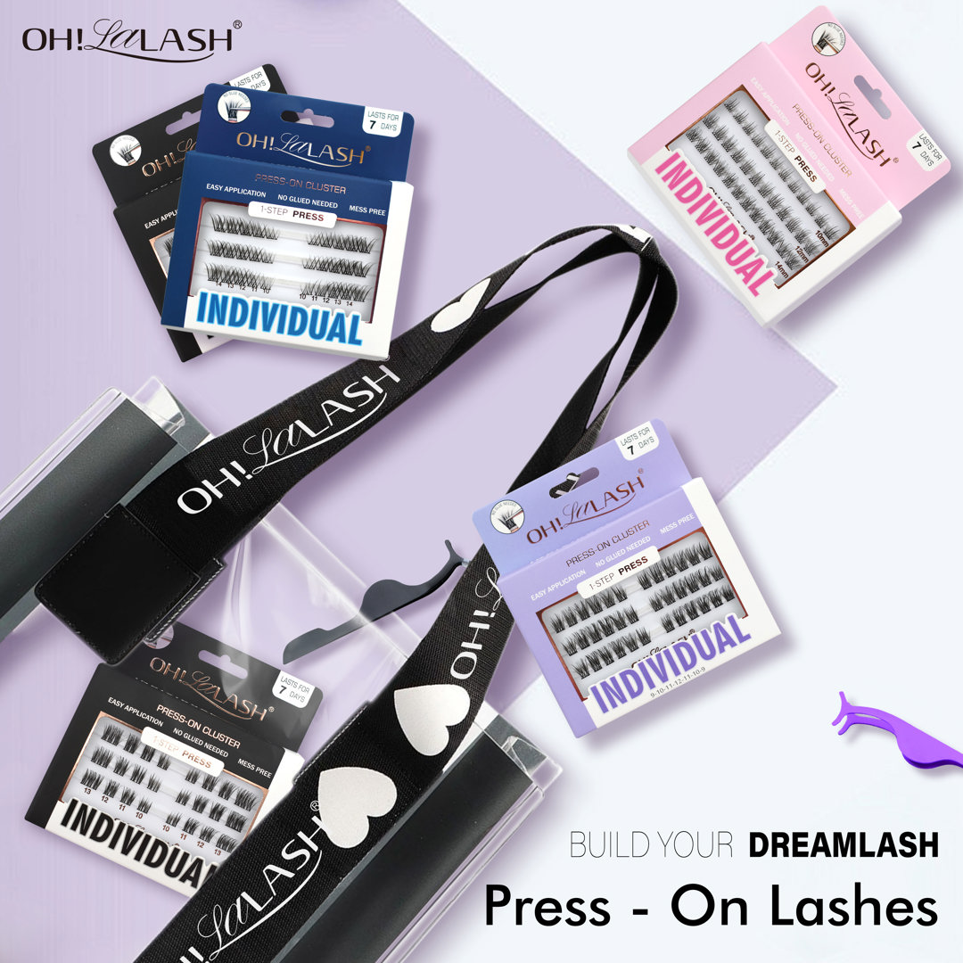 FD01 - DIY Cluster False Eyelashes,  9-12mm Gradient Length for Natural Daily Wear.