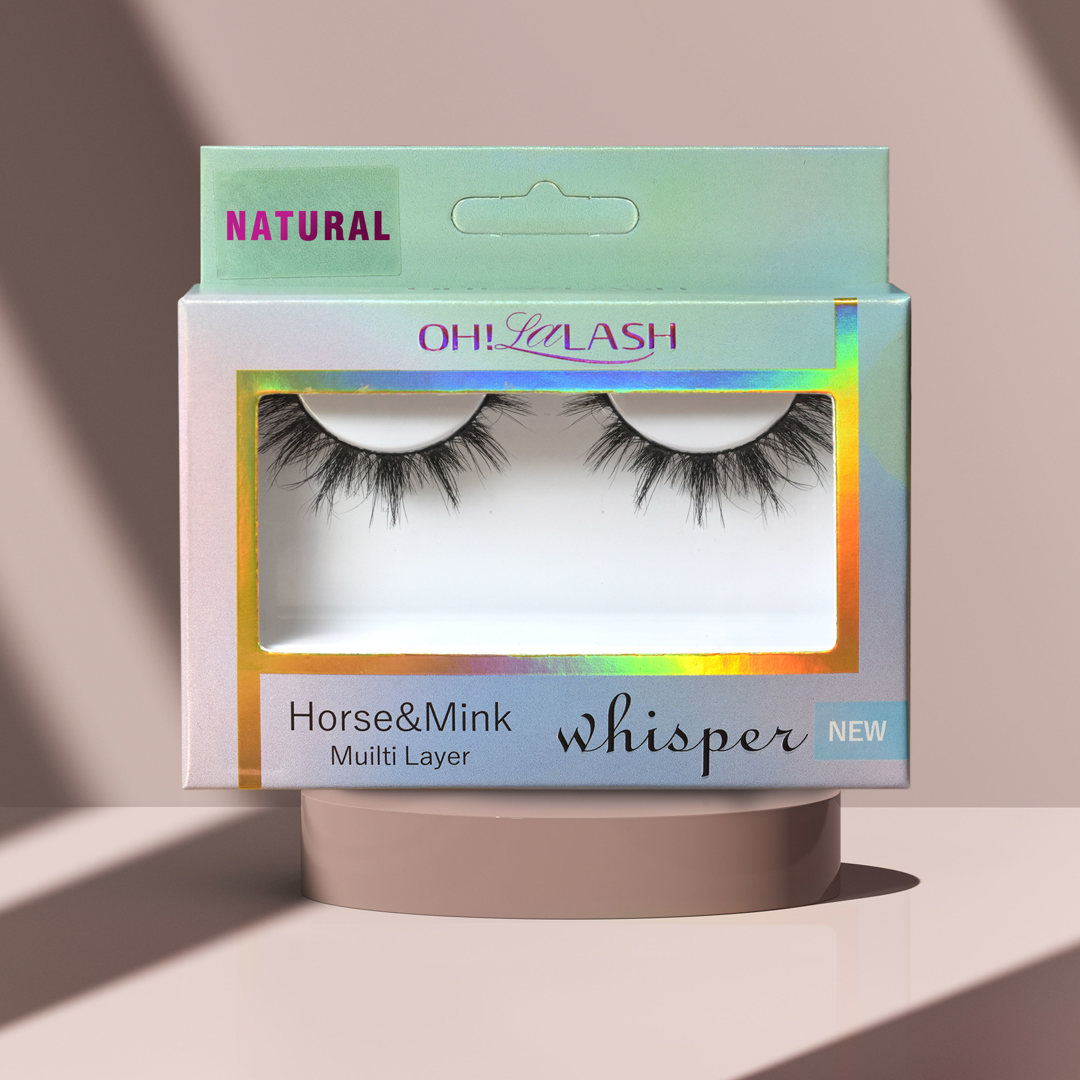NATURAL -3d horse hair natural real hair eyelashes
